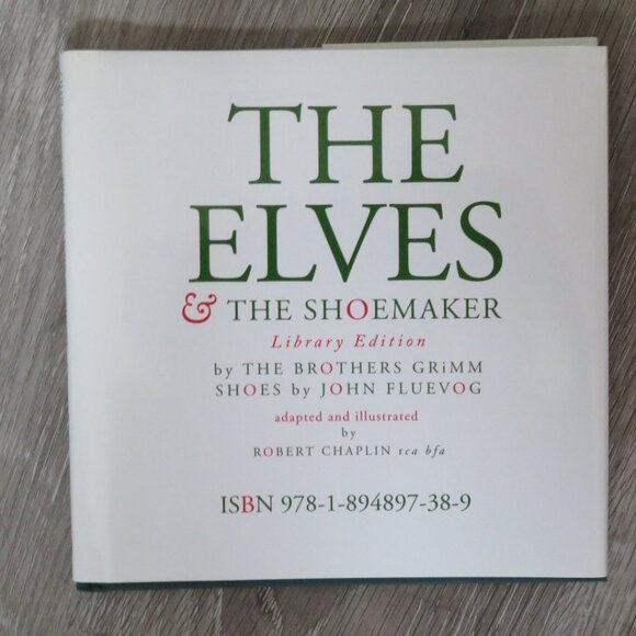 The Elves & The Shoemaker w/Fluevog Shoes Hardcover Book (K509) - Picture 2 of 6